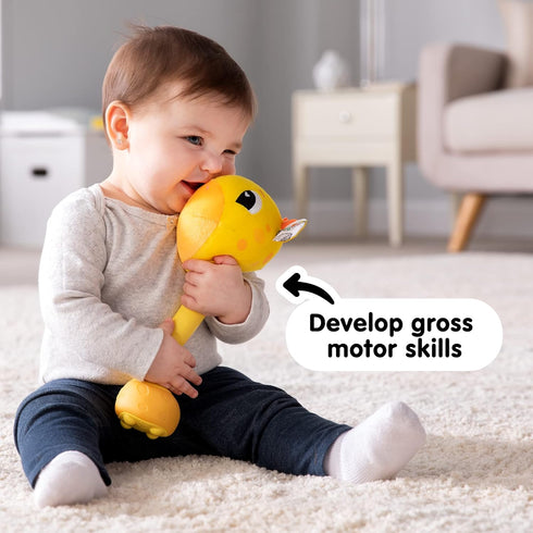 Lamaze Wacky Giraffe Sensory Baby Toy, Educational Infant Toy with Sound Effects for Fine Motor Skills
