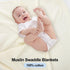Arnzion 3 Pack (40x40in) Muslin Swaddle Blankets - Ultra Soft Breathable Wraps for Newborn Swaddling, Nursing