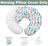 Summer Colorful Surfboards Nursing Pillow Covers for Boy Girl Surfing Nursery Feeding Pillowcase for Breastfeeding