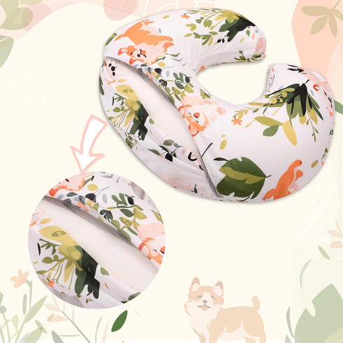 Cloele Nursing Pillow Cover for Breastfeeding Pillows - Dog Breastfeeding Pillow Slipcovers for Baby Boys & Girls Ultra