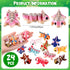 Honoson 24 3D 3D Pcs Printed Axolotl Fidget Toy Printed Small Animal Toy Flexible Cute Articulating Pet Stress Relief
