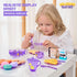 Set Set 3 4 5 6 7 8 9, Set Tea Party for Little Girls, Pretend Dessert Food for Kids Age Kids Kitchen Pretend Play
