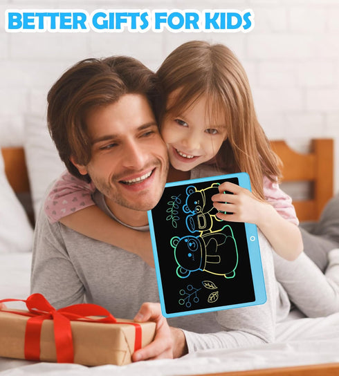 LCD Writing Tablet Doodle Board, 16inch Colorful Drawing Tablet, Kids Travel Essentials for 3-8 Year Olds