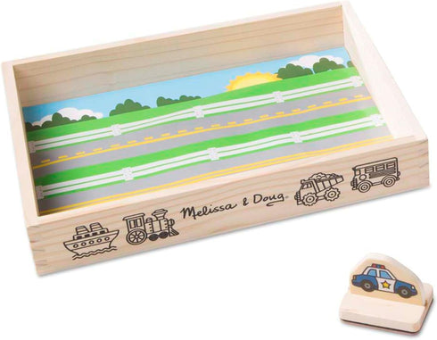 Set 4+ Melissa & Doug My First Wooden Stamp - Vehicles Kids Art Projects, Stamps with Washable Ink, Vehicle Toys