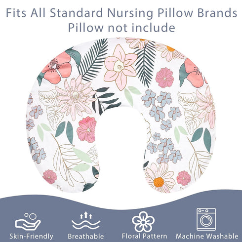 Car Seat Cover Baby, Infant Car Seat Canopy Covers for Newborn Girls Boys,Stretchy Nursing Pillow Cover Removable
