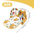 Rwigeboo Baby Activity Center with Music and Light Easy and Safe Baby Gym Play Mat with Hanging Newborns Kids Activity