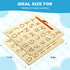 hzsshb 3-8 3 Learn to Write - Number & Letter Tracing Boards for Kids Ages Wooden Alphabet Learning Montessori Year Old