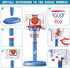 Toddler Basketball Hoop Indoor for Kids, Adjustable Height Poolside Mini Basketball Goal with 3 Balls