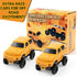 2-Pack 3 4 5 6 7 Set Construction Race Cars Accessories for Kids - Engineering Electric Toy Cars, Birthday Gifts