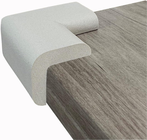 KidKusion Safety Corner Cushion, 4-Piece, Off White, Child Proofing, Baby Proof Table Protector