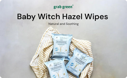 32 Common Packaging Grab Green Baby Witch Hazel Soothing Wipes, Wipes, Dreamy Rosewood Scent, Plant and Mineral Based