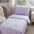 Caressma Lavender 4 Pieces Toddler Bedding Set - Lovely Pom Pom Tufted