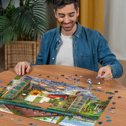Ravensburger Tuscan Oasis 1000 Piece Jigsaw Puzzle for Adults - Handcrafted Tooling, Made in Germany