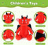 Sew Butiful Red Monster Stuffed Animal Toy, Cute Plushies, Stuffed Bat Plush Gift for Kids, Boys, Girls, Children