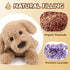 Dog Stuffed Animals, Microwavable Stuffed Animal Adorable Fluffy Puppy Plush for Warmth, Heatable Coolable Lavender