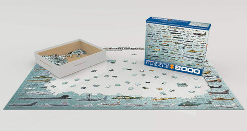 Die-Cut Jigsaw Puzzle: Evolution of Military Aircraft