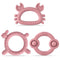 Easter Silicone Teether for Babies - 2ooya 3Pcs Pink Bunny Summer Ocean