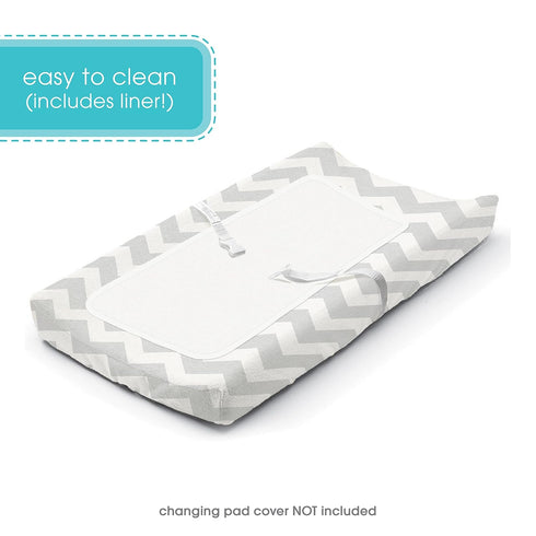 Summer Infant Contoured Changing Pad Includes Waterproof Changing Liner and Safety Fastening Strap with Quick-Release
