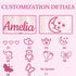 XJoyBloush -36" 36" Personalized Baby Blanket with Embroidered Name,Custom Baby Receiving Blankets Soft Fleece Toddler