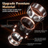 Upgrade Fidget Spinner for Stress Relief,Magnetic Fidget Spinner Rings with Rotating Sounds/Anti-Slip,Stainless Steel