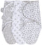 The Peanutshell Baby Swaddle Blankets, 3 Pack Wrap Set for Boys or Girls, Grey Safari Animals & Stars (Medium/Large)