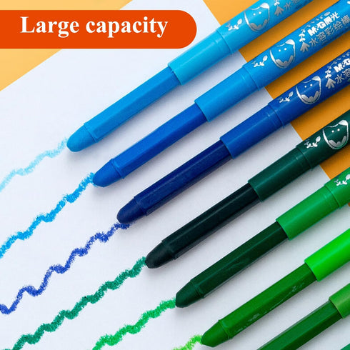 M&G 36 Colors Solid Tempera Paint Sticks for Kids, Washable, Non-toxic, Quick Drying, Works on Paper, Wood, Glass