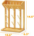 9 SpaceAid Bamboo Baby Bottle Drying Rack, Space Saving Kitchen Bottles Holder Organizer for Baby Bottle Rack Dryer