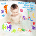 Auvitaya 30 4-8, 3 4 5 6 7 PCS Suction Cup Toys, Baby Bath Tub Toy with Eggshell, Silicone Shower Toys for Age Suction