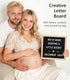 Set Pregnancy Announcement, Baby Announcements Ideas Include Announcement Board, Baby Onesie, Baby Booties, Beanie Hat