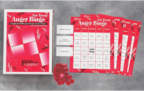 Anger Bingo for Teens - Engaging and Educational Game About Anger Management