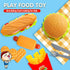 Pretend Play Food Set, Hamburger Fries Pizza Popcorn Toys, Role Play Educational Gift for Kids Boys Girls