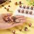 25Pcs Set 15x17mm Resin Mini Coffee Cups Miniature Kitchen Fake Drink Food Brown Coffee Mug Lovely Tableware Dollhouse