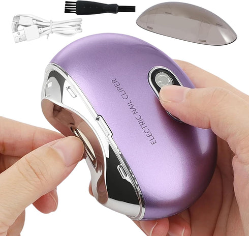 Generic Trimmer 3-Speed Trimmer, Trimmer Electric Nail Clipper - Rechargeable Automatic Fingernail and File, LCD