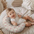 KuphiL10C Cute Bows Flowers Floral Pattern Nursing Pillow Cover, Unisex Bows Removable Breastfeeding Pillowcase