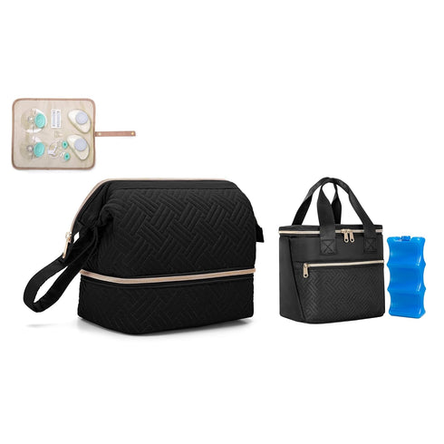 Fasrom Wearable Breast Pump Case Bundle with Breast Milk Cooler Travel with