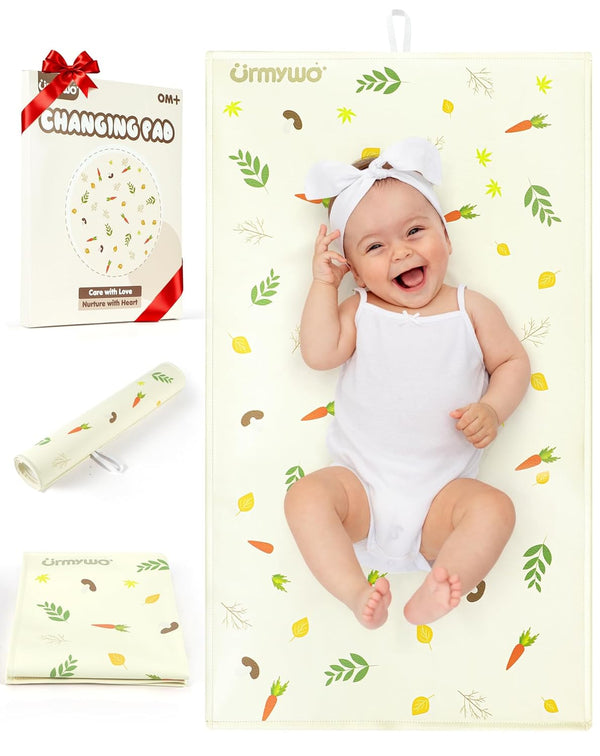 Baby Portable Diaper Changing Pad - Waterproof & Wipeable Changing Mat with