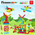 Picasso Toys 112pcs Hedgehog Blocks - STEM Building Tiles Set for Construction Learning, Creativity Beyond Imagination