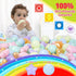 Star Ball Pit Balls for Toddlers - 200pcs Macaron Ocean Balls, Phthalate Free, Non-Toxic Crush Proof Play Balls