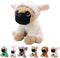 Cute Pug Stuffed Animal Cosplay as White Sheep Lamb Plush Toy, Soft Pug Dog Toy in Sheep Lamb Costume, Great Plushies
