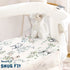 Set 3 Pack, Stretchy Ultra Soft Fitted Bassinet Sheet Universal Fit for Bassinets Baby Cradle Moses Basket Oval