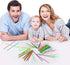 Pick Up Sticks - 240 Pieces Classic Retro Toys with 1 Black Bag for Family Fun Game Present