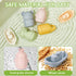 9PCS 6-12 1-3 Baby Bath Toys Mold Free Bath Toys for Babies Months Bathtub Water Toys with Easy Clean Silicone Bath Toy