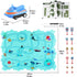 Set, 3-5 3 4 5 6 Puzzle Track Car Play Plastic Puzzles for Kids Ages with Vehicles, Electric Trolley Puzzle, Car Tracks