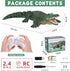 Swimming 6+ GearRoot Remote Control Crocodile High Simulation RC Crocodile Boat Toys for Pool Lakes Bathroom, Great