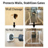 Wall Nanny Mini - Smallest Baby Gate Wall Protector (White) 4 Pack, Protects Walls & Doorways from Pet Gates & Dog Gate