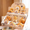 QMEAKMONY Mini Building Blocks Bread Sets Cute Micro Mini Bread Building Bricks