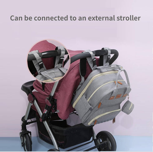 Loyybee Backpack, Pack Diaper Bag Baby Diaper Bag with Changing Station Multifunctional Travel Baby Bag, Waterproof