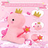 Girlfriend(Pink,12 inch) SQEQE Dinosaur Stuffed Animal, Cute Dinosaur Plush Toys with Fairy Wand, Dino Plushies