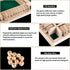 AMEROUS Shut The Box Dice Game - Classic 4 Sided Wooden Board Game for 1-4 Players, Includes 10 Dice
