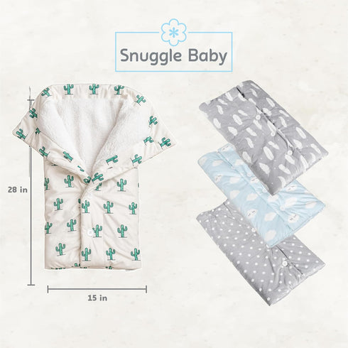 The Swaddle Blanket - Green Cactus Sleep Swaddle for Baby Boy & Girl, Infant Sleep Sack 0-3 Months